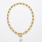 DOLCE NECKLACE|שרשרת בציפוי זהב עם פנינה מתורבתת
