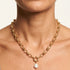 DOLCE NECKLACE|שרשרת בציפוי זהב עם פנינה מתורבתת