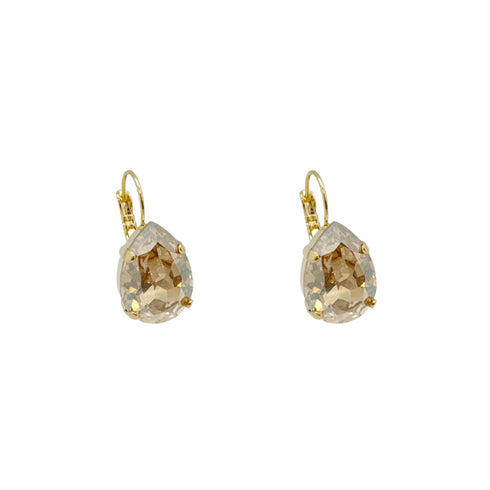 LIV  CHAMP EARRINGS |עגילים בציפוי זהב וקריסטלים