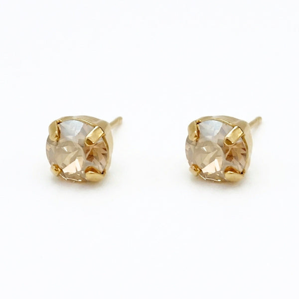 POKA CHAMP EARRINGS |עגילים בציפוי זהב וקריסטלים