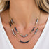 MERLOT DOUBLE NECKLACE | שרשרת אבני המטייט בשני אורכים