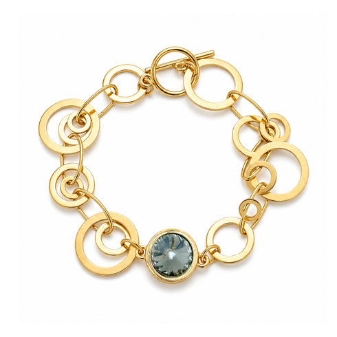 VIDA CRYSTAL BRACLET| צמיד בציפוי זהב