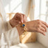 VIDA CRYSTAL BLUE  BRACLET| צמיד בציפוי זהב