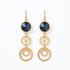 VIDA SHINY BLUE EARRINGS | עגילים בציפוי זהב