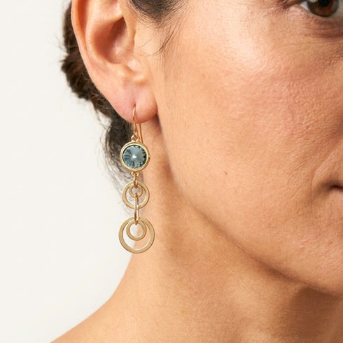 VIDA SHINY EARRINGS | עגילים בציפוי זהב