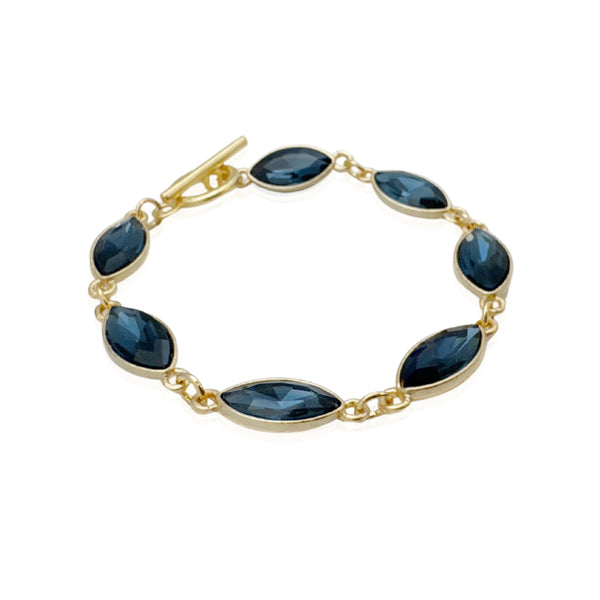 ABBY BLUE BRACELET | צמיד בציפוי זהב