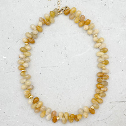 CHOKER  SET APRICOT|סט אבנים טבעיות