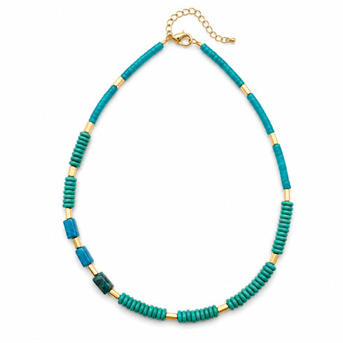 ARIEL NECKLACE|שרשרת אבנים טבעיות בציפוי זהב