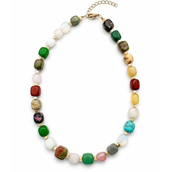 JOYA COLORFUL | שרשרת אבנים טבעיות