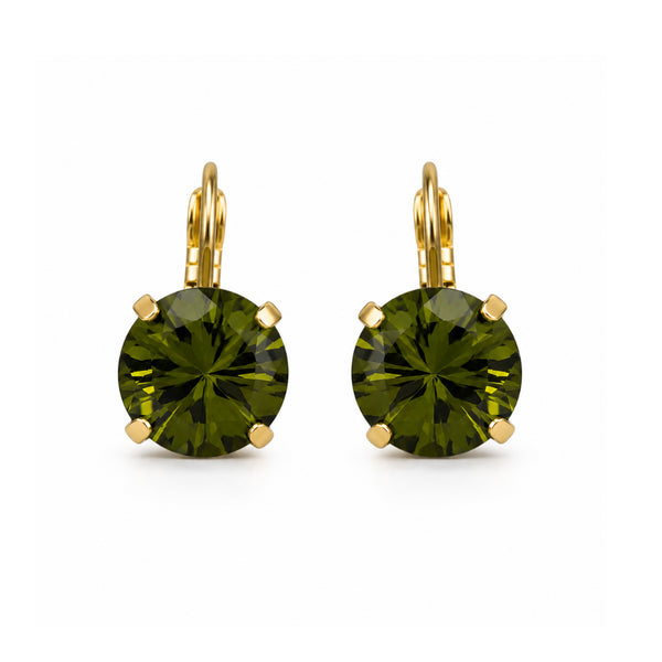ELSSA  DARK GREEN| עגילים