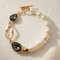MOON PEARL CRYSTAL BRACELET|  צמיד  פנינים טבעיות