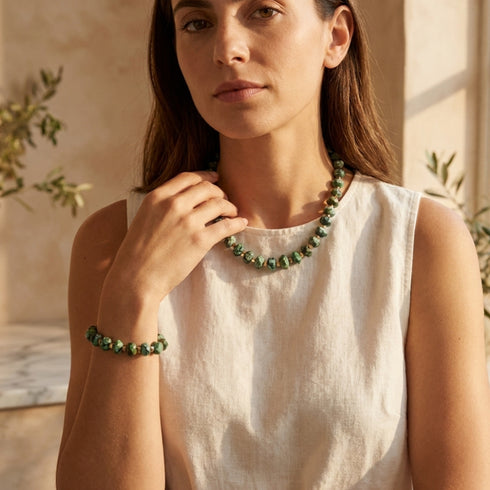 ROBING DARK AFRICA BRACELET| צמיד אבנים טבעיות