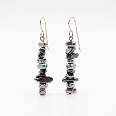 BOSSO NER0  EARRING  | עגילים ארוכים בציפוי כסף