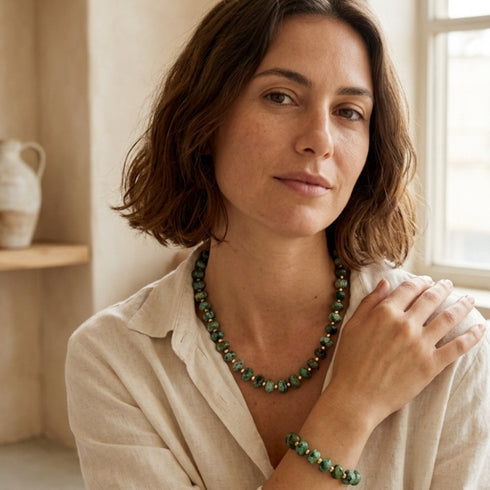 ROBING DARK AFRICA BRACELET| צמיד אבנים טבעיות