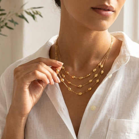 ELEANORY NECKLACE| שרשרת בציפוי זהב