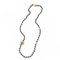 JUNA LONG NECKLACE  |שרשרת המטייט וחרוזי מתכת בציפוי זהב