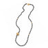 JUNA LONG NECKLACE  |שרשרת המטייט וחרוזי מתכת בציפוי זהב
