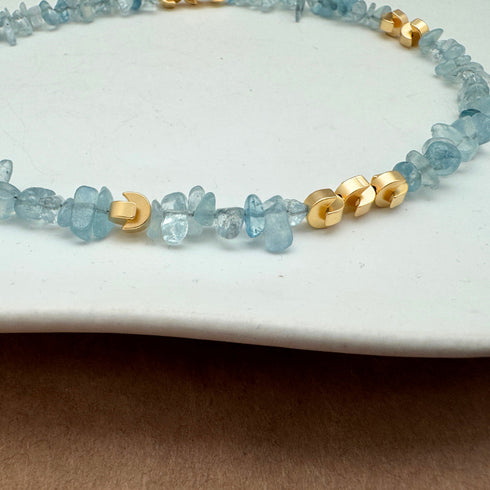 BOSSO LIGHT NECKLACE  | שרשרת  אבנים טבעיות