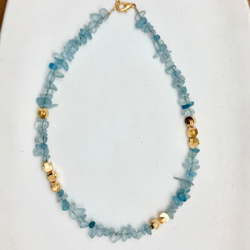 BOSSO LIGHT NECKLACE  | שרשרת  אבנים טבעיות
