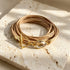 ROMIC CAMEL BRACELET |צמיד בציפוי זהב