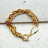 LINKS #1 BRACELET  |צמיד שרשראות בציפוי זהב