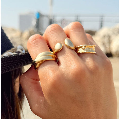 YULO RING |טבעת בציפוי זהב