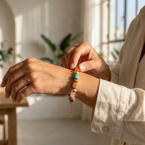 JOYA BRACELET COLORFUL | צמיד אבנים טבעיות