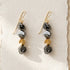 TICA EARRINGS BLACK| עגילים