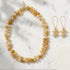 CHOKER  SET APRICOT|סט אבנים טבעיות