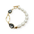 MOON PEARL CRYSTAL BRACELET|  צמיד  פנינים טבעיות