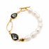 MOON PEARL CRYSTAL BRACELET SET|  צמיד  פנינים טבעיות סט