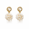 FLORA STUD EARRING|עגילים בציפוי זהב