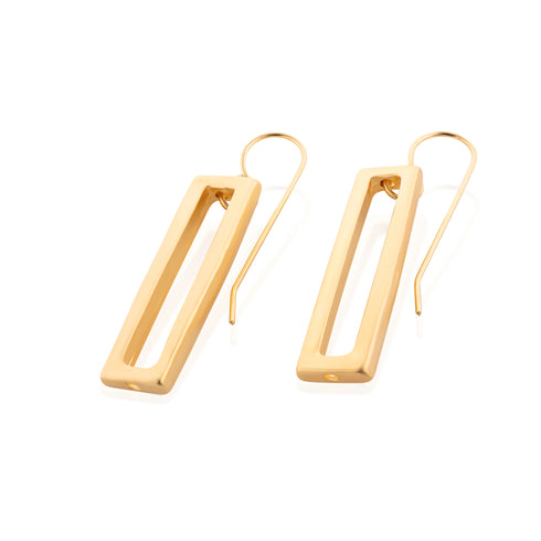 SALL MOCHA SET |שרשרת ועגיל תואם בציפוי זהב