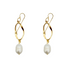 MOON PEARL EARRINGS| עגילים פנינים טבעיות