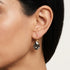LIV GREY EARRINGS |עגילים בציפוי זהב וקריסטלים