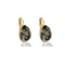 LIV GREY EARRINGS |עגילים בציפוי זהב וקריסטלים
