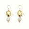 ERIKA PEARL EARRINGS| עגילי פנינים בציפוי זהב