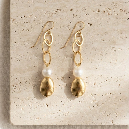 HADI EARRINGS |עגילי פנינים טבעיות