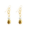 HADI EARRINGS |עגילי פנינים טבעיות ומתכת  בציפוי זהב