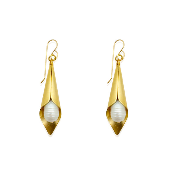 TOKY EARRINGS | עגילים  קצרה בציפוי זהב