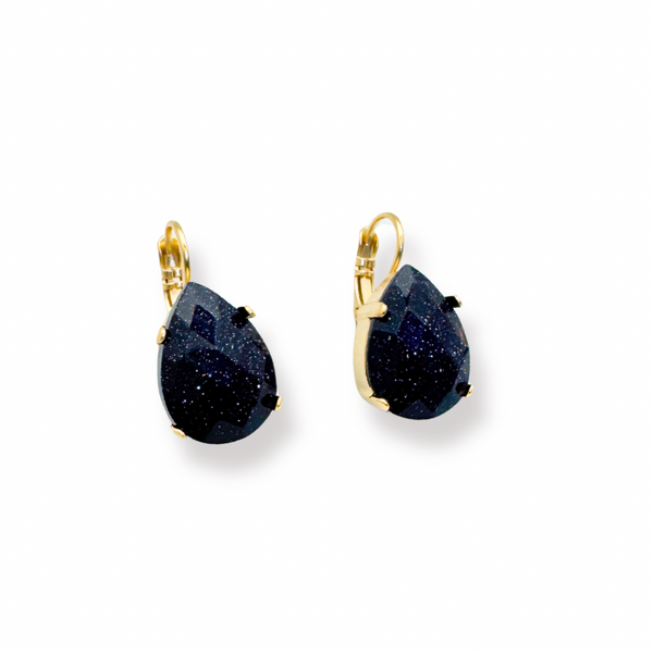 LIV SHINY EARRINGS |עגילים בציפוי זהב וקריסטלים