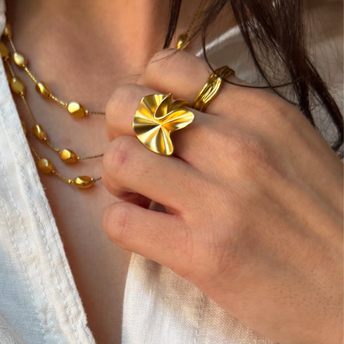 TOMI RING |טבעת בציפוי זהב
