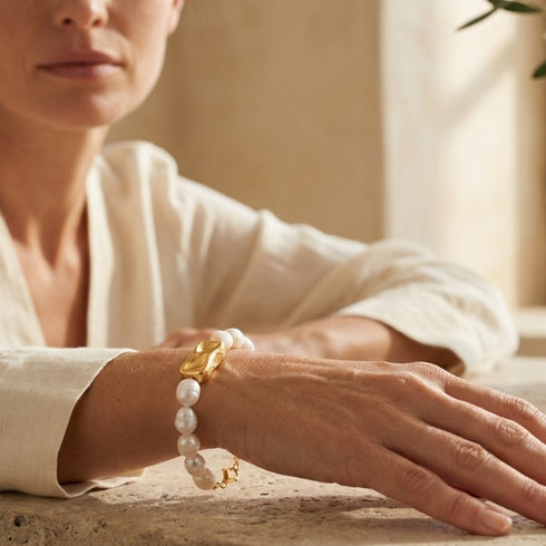 MARONA PEARLS SET| סט תכשיטים פנינים טבעיות