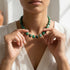 ROBING DARK GREEN| שרשרת אבנים טבעיות