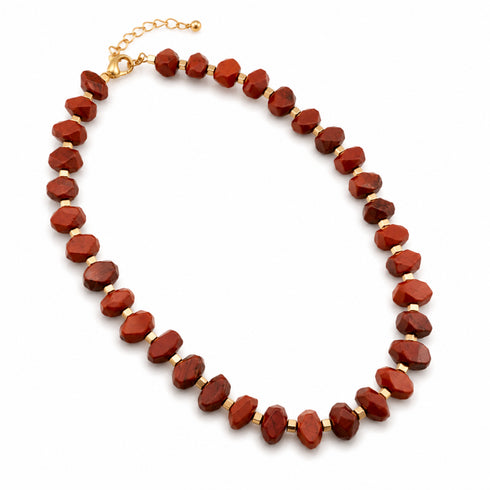 CHOKER ROBIN BORDO|שרשרת קולר בציפוי זהב
