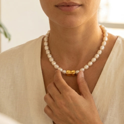 MARONA PEARLS SET| סט תכשיטים פנינים טבעיות
