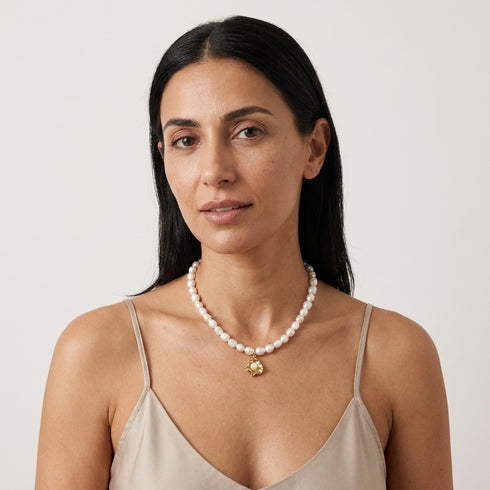 DOXI NECKLACE|שרשרת פנינים