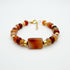 LINA RED BRACELET  |צמיד אבנים טבעיות