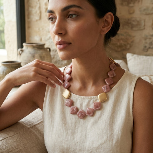 KALA PINK| שרשרת מצופה זהב