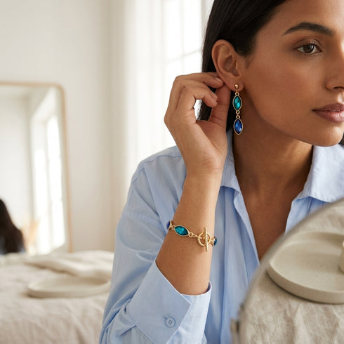 ABBY OCEAN BRACELET | צמיד בציפוי זהב